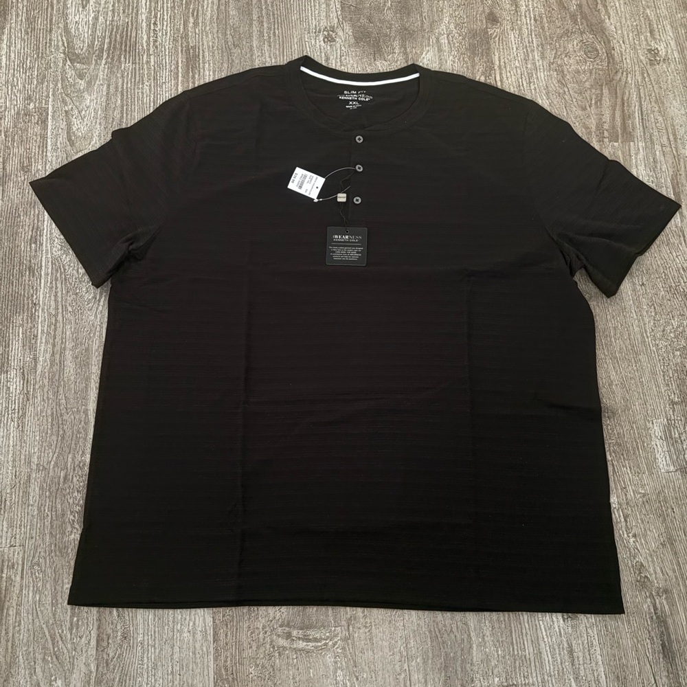Black Henley T-Shirt